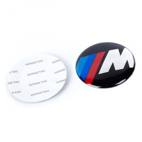 Эмблема для BMW M-power 78 мм наклейка - фото фото 3