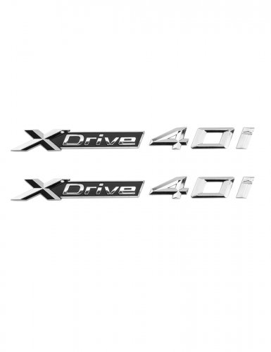 Эмблема на крыло для BMW X-drive 40i хром 2 шт. - фото фото 6