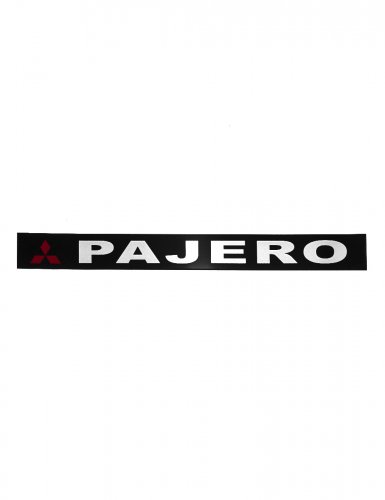 Эмблема наклейка для Mitsubishi Pajero черная 260х30 мм. - фото фото 6