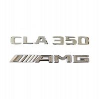 Комплект: шильдик на багажник Mercedes CLA350 (2017+) +AMG - фото