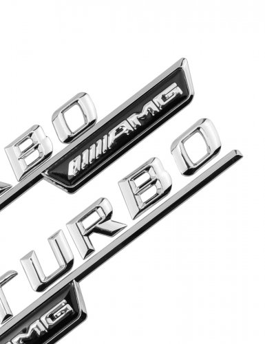 Эмблема на крыло для Mercedes AMG Turbo 2 шт. - фото фото 5