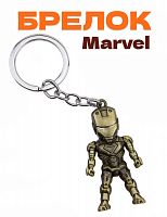 Брелок Marvel Железный человек  бронза - фото