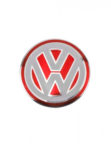 Эмблема на ключ машины для Volkswagen 14 мм красная - фото фото 5