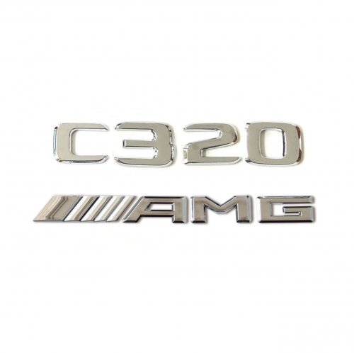 Комплект: шильдик на багажник для Mercedes C320 (2017+) +AMG - фото
