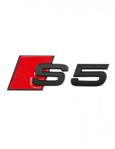 Шильдик на багажник для Audi S5 черный матовый - фото фото 6