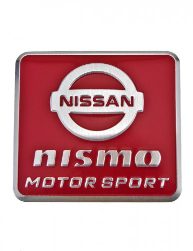 Эмблема для Nissan nismo красная 55x60 - фото фото 7