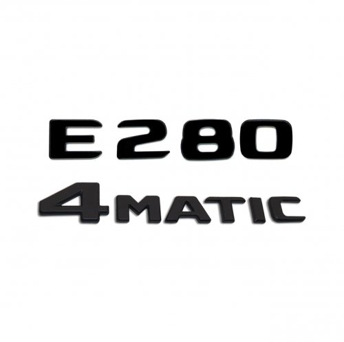 Комплект: шильдик на багажник Mercedes E280 (2017+) + 4matic - фото