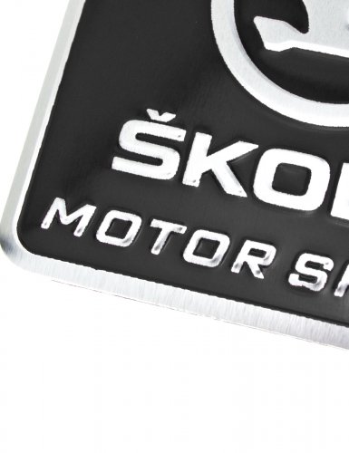 Эмблема для Skoda черная 55x60 - фото фото 5