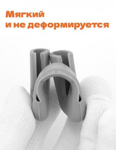 Чехол на пряжку ремня безопасности автомобиля серый - фото фото 4