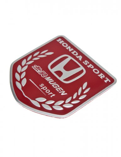 Эмблема для Honda Mugen красная 50x50 - фото фото 4