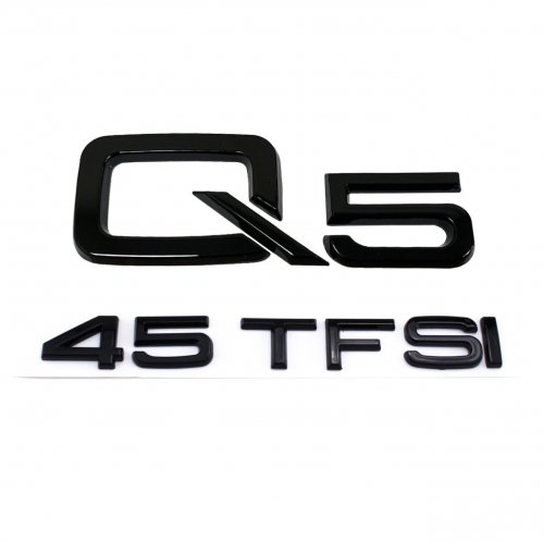 Комплект: шильдик на багажник AUDI Q5 + 45 TFSI - фото