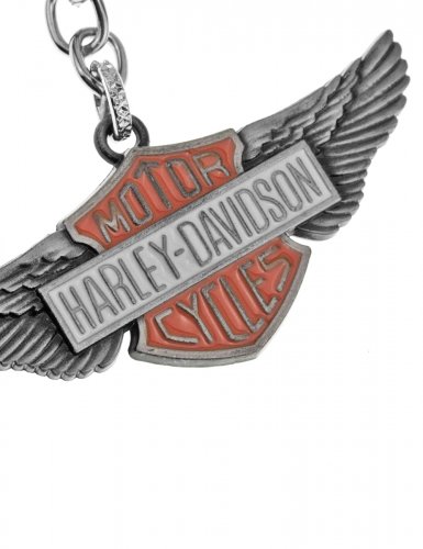 Брелок для ключей Harley-Davidson металлический серебристый - фото фото 4
