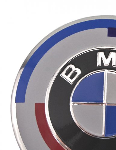 Эмблема на руль для BMW новый стиль 45 мм голубая - фото фото 5