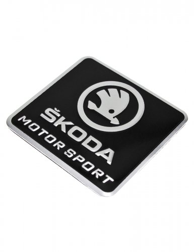 Эмблема для Skoda черная 55x60 - фото фото 4