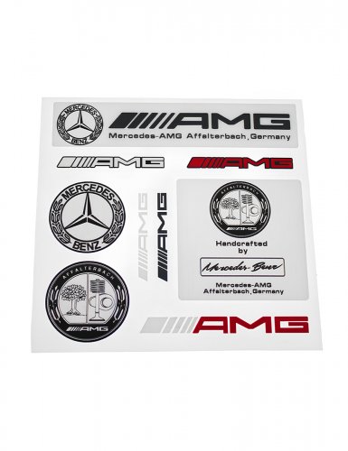 Комплект наклеек для Mercedes AMG 9 шт. - фото фото 6