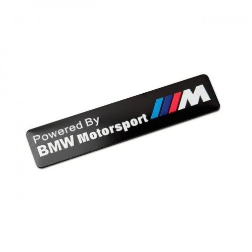 Табличка универсальная BMW M-motosport 12 см черная - фото фото 4