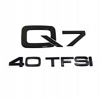 Комплект: шильдик на багажник Audi Q7 + 40 TFSI - фото