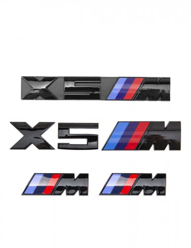 Эмблемы для BMW X5 черный глянцевый на багажник и крыло - фото фото 6