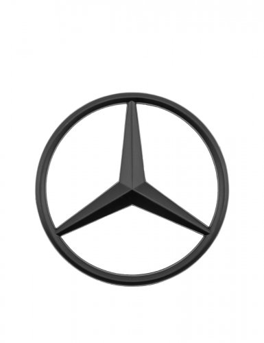 Эмблема на руль для Mercedes черный матовый 15 ножек - фото фото 6