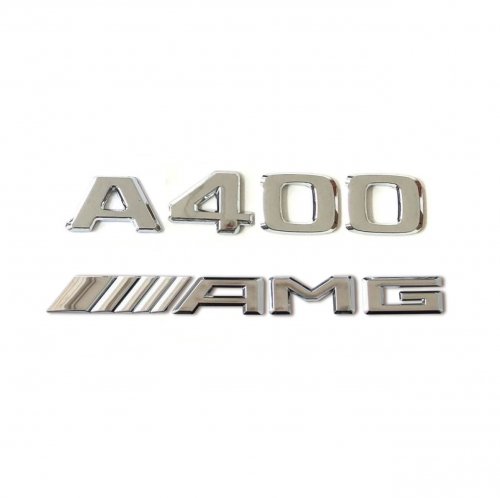 Комплект: шильдик на багажник для Mercedes A400 (2017+) +AMG - фото