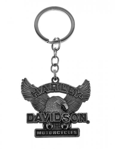 Брелок для ключей Harley-Davidson орел металлический серый - фото фото 6