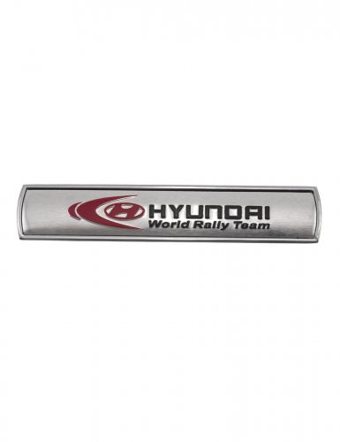 Эмблема для Hyundai серебристая 75х15 мм. 1 шт. - фото