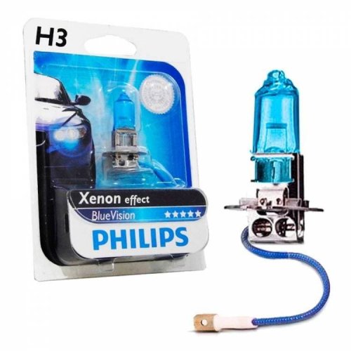 Лампа Philips H3 Blue Vision одиночка - фото