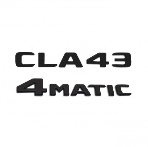 Комплект: шильдик на багажник Mercedes CLA43 (2017+)+4matic - фото