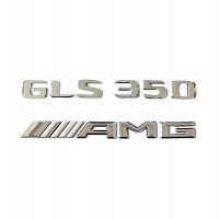 Комплект: шильдик на багажник Mercedes GLS350 (2017+) +AMG - фото