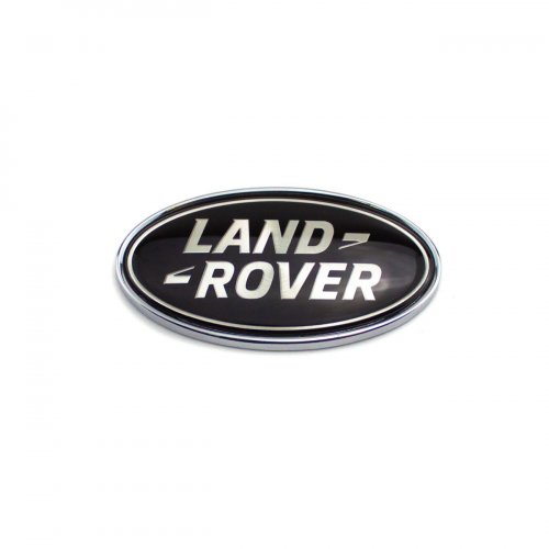 Эмблема на багажник Land Rover черная металл - фото