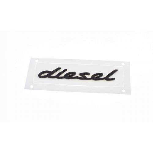 Эмблема на крыло для Porsche diesel черный мат - фото