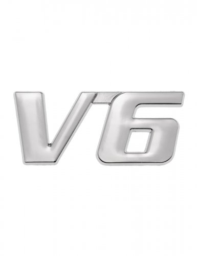 Шильдик для Toyota V6 хром металлический - фото фото 6