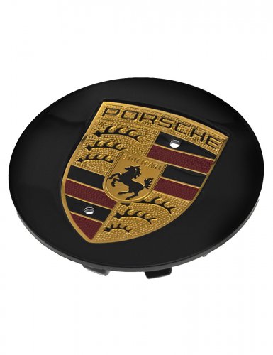 Колпачок на диск для Porsche черный глянец - фото фото 4