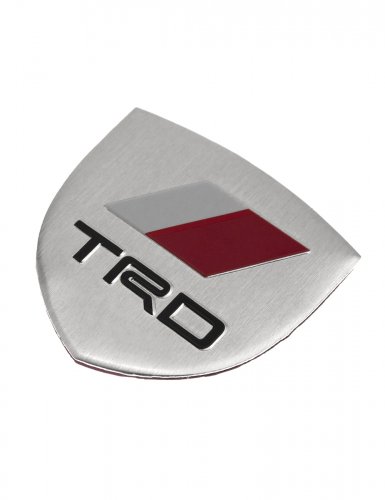 Эмблема для Toyota TRD герб серебристая - фото фото 4