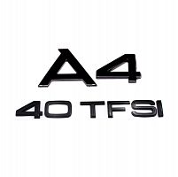 Комплект: шильдик на багажник Audi A4 + 40 TFSI - фото