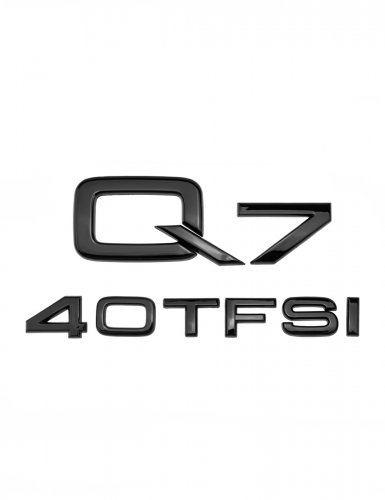 Эмблема на багажник для Audi Q7 40 TFSI черный глянцевый - фото фото 6