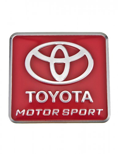Эмблема для Toyota красная 55x60 - фото фото 7
