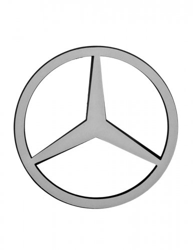 Эмблема на багажник для Mercedes 100 мм. черный глянец - фото фото 3