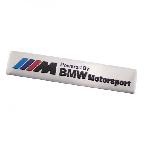 Эмблема универсальная BMW Motorsport алюминий - фото фото 4