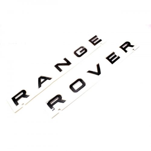 Надпись Range Rover сетка с хром ободком - фото