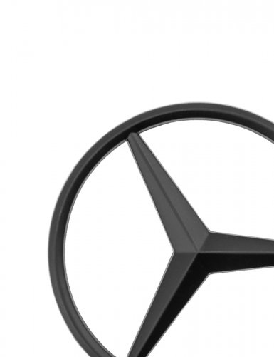 Эмблема на руль для Mercedes черный матовый 15 ножек - фото фото 5