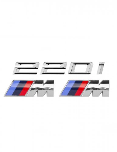 Эмблема на багажник для BMW 220i и M на крыло хром - фото фото 6