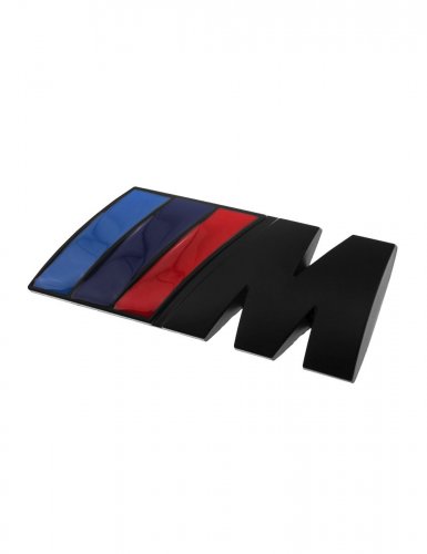 Эмблема на решетку для BMW M-performance черная матовая - фото фото 4