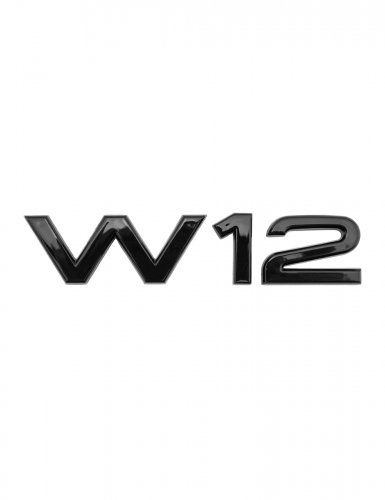 Эмблема на крыло для Audi W12 черный глянец 1 шт. - фото фото 6