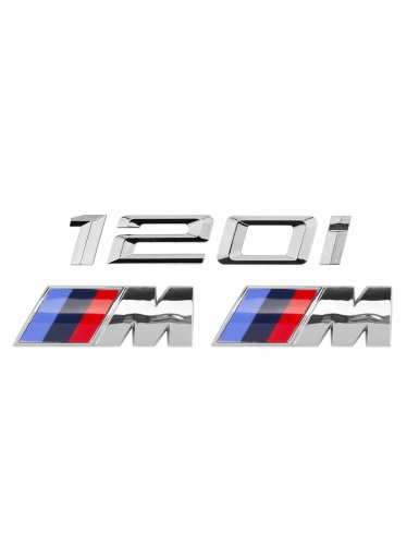 Эмблема на багажник для BMW 120i и M на крыло хром - фото фото 6