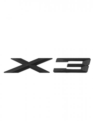 Эмблема на багажник для BMW X3 черный матовый - фото фото 6