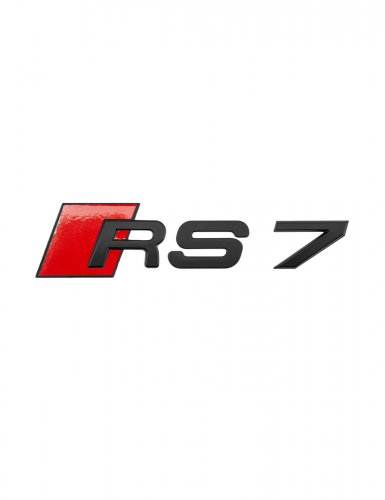 Шильдик на багажник для Audi RS7 черный матовый - фото фото 6