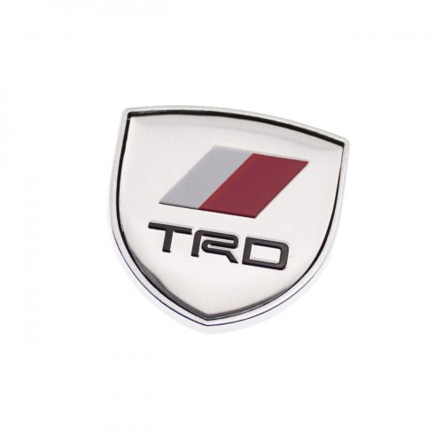 Эмблема для Toyota TRD герб серебристый универсальная 39 мм. - фото фото 4