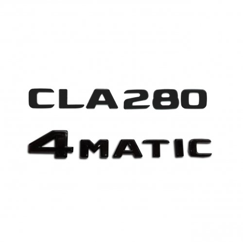 Комплект: шильдик на багажник Mercedes CLA280 (2017+)+4matic - фото