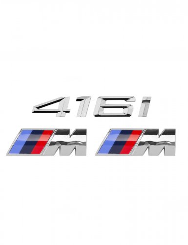 Эмблема на багажник для BMW 416i и M на крыло хром - фото фото 6